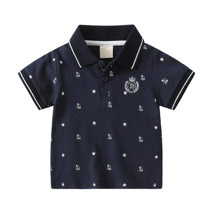 Kids Workout Top Boys Comfortable And Breathable Short Sleeved T Shirt Casual And Versatile Top 한국아동복 2026