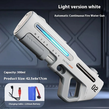 Wireless Electric Automatic Water Gun Large Capacity 8m Range Electric Burst Mode Summer Beach Outdoor Swimming Pool Toys