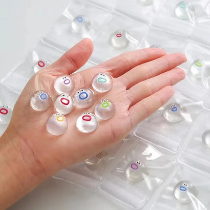 Mini Cartoon Transparent Doll Pinching  Relieving Cartoon Pinching  Soft Slow Rebound Sticky Squishy Squeezing Cute Funny Toyss