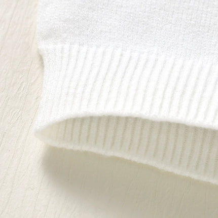 Baby Sweaters Knitted Casual Solid Turtle Neck Long Sleeve Knit Toddler Boy Girl Knitwear Pullovers 1-3Yrs Children Jumpers Tops