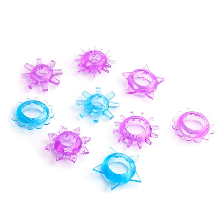 5pcs Lasting BASICS Tickler Cock Ring Multipack Penis Rings Male Extra Delay Ejaculation More Hard Prevent Impotence Lock Lots