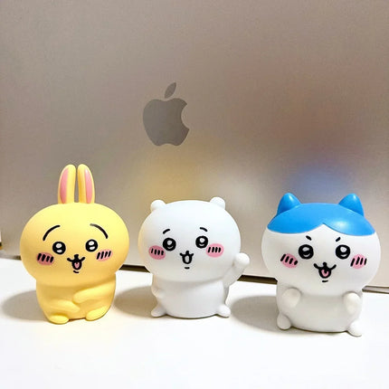 Chiikawa Anime LED Night Light  Hachiware  Usagi Rabbit Lamp Bedroom Desktop Decor Birthday Gift for Children Best Gift Toy