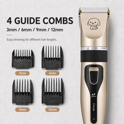 1set Pet Hair Clipper Haircut Trimmer Shaver Set for Rabbit Cat Dog Puppy Grooming Clipper Cutter Pet Supplies Electric Scissors