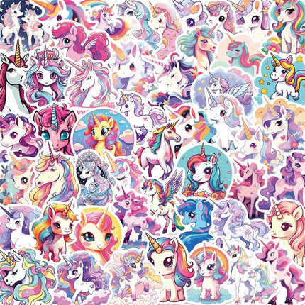 10/30/50PCS Unicorn Flight PVC Sticker Aesthetic Decoration Scrapbooking Korean Stationery School Supplies