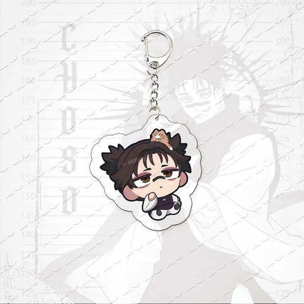 JJK nime Figure Choso Keychain Bag Charms Accessories Choso Chibi Acrylic  Keyrings Pendant Fans Friends Gifts