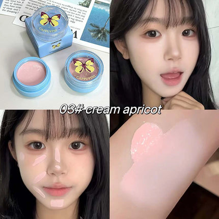 6-color Multi-purpose Cream High Coverage Concealer Cover Tear Groove Brightening Skin Tone Low Saturation Natural Blush Makeup