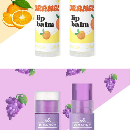 6  flavors of fruit moisturizing lipstick Moisturizing and moisturizing lip mask desalination lip mask lip balm