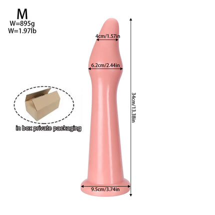 4 Sizes Long Anal Plug Big Anal Dialator Dildo Huge Long Large XL Anal Plug Training Expansion Butt Plug Sex Toys for Women Gay