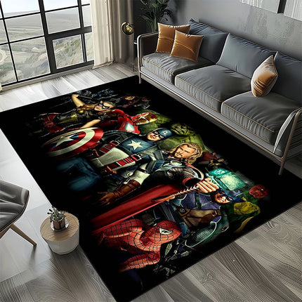 3D Marvel 27 Style Venom Captain SuperHero Carpet Rug for Bedroom Living Room Home Sofa Decoration,kids Large Decor Floor Mat HD