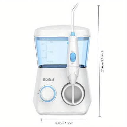 600ml Professional Oral Water Flosser 10-Pressure Electric Oral Irrigator 7 Tips Braces Clean 600 ml Dental Jet Home Travel