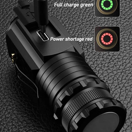 Portable Powerful Mini LED Flashlight with Pen Clip Rechargeable Pocket Emergency Torch Waterproof Hiking Camping Flash Light