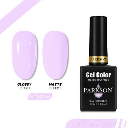 Parkson 12ml Nail Gel Polish TPO HEMA Free Glitter Semi Permanent Soak Off UV LED Long Wear Ultra Diamond Top Coat Varnish