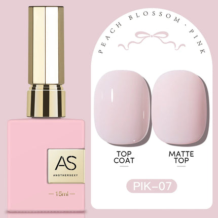 AS 15ml Pink Glass Bead Cat Magnetic Gel Nail Polish Spring Jelly Crystal Semi Permanent Moonlight Soak Off Manicure Varnish Gel