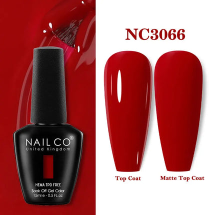 NAILCO 15ml Red Color Series Gel Varnish Coffee Gel Nail Polish Maximalism Reddish Gellak Design Brown Lacquer Nail Art Manicure