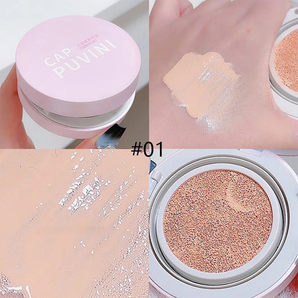 Air Cushion Natural Moisturizing Foundation Concealer Whitening Oil-control Korean Makeup BB Cream with Cosmetics Puff