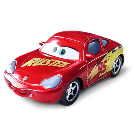 Mini Cars 3 2 Pixar Sheriff Lightning McQueen Lizzie Mater Sally Chick Hicks King Fritter Dinoco Diecast Metal Children Toy Gift