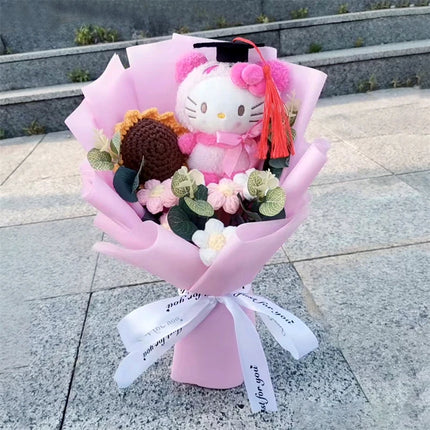 Graduation Gift Kuromi Hello Kitty Bouquet My Melody Cinnamoroll With Sunflower Christmas Valentine's Day Birthday Gift