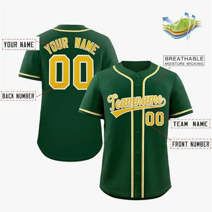 Personalize Men Women Youth Baseball Jersey Customize Button Down Sports Tee Laser Printed Sublimation Letter Number Big Size