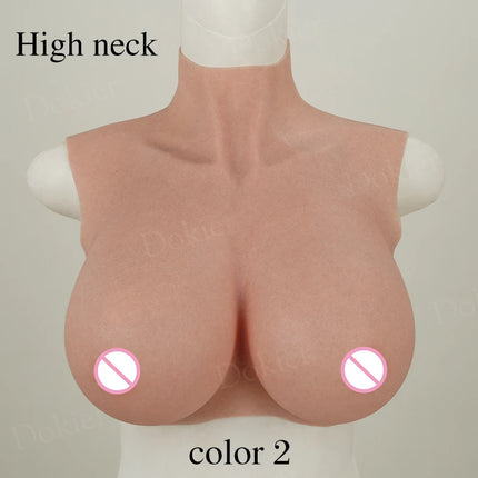Dokier Realistic Silicone Breast Forms Fake Boobs Tits Shemale Transgender Sissy Drag Queen Crossdresser Breastplates Cosplay
