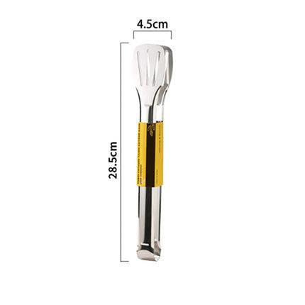 Stainless Steel Food Tongs Pastry Meat Barbecue Clip Anti-Scald Tongs Frying Fish Spatula Clip Bread Clip Household Kitchen Tool
