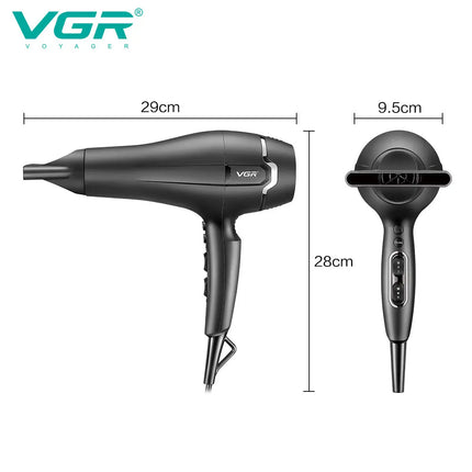 VGR V-450 hair salon household hair dryer with high power and multi gear control for cold and hot air distribution nozzle hair d