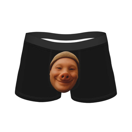 John Pork Tung Tung Sahur Calling Brainrot Meme Boxer Brief Underwear Trenky Man Comfortable Boxer Shorts Plus Size Panties