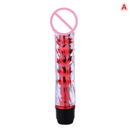 New G Spot Stimulator Vibrator Women Realistic Jelly Vibrating Dildo With Thorn Dragon Beard Small Bald Vibrator Wand Adult Toys