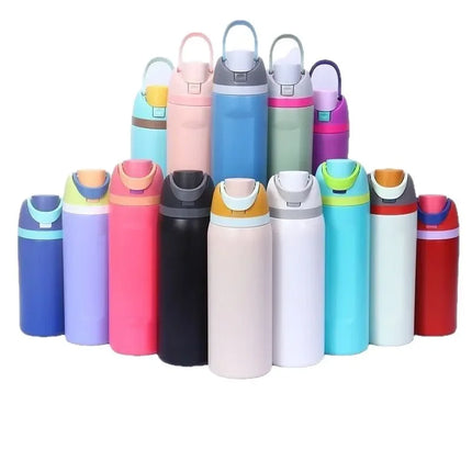 Portable Double-Sided Sport Water Fruit Cup Large Capacity Vacuum Insulated Stainless Steel 304 Two-Way Drinking Insulation Cup