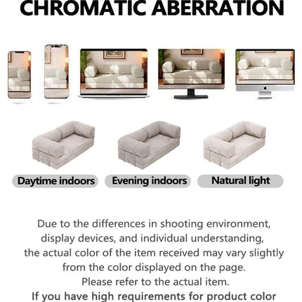 150CM Modern Style Air Compression Fabric Flannel Deformable Modular Couch for Living Room Sectional Composable  Sofa Bed