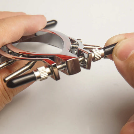 Vagina Labia Clamp Clip with Pressure Screws,Clitoris Pussy Spreader,Spread Clit Vulva Lips Wide,BDSM Sex Toys for Couples