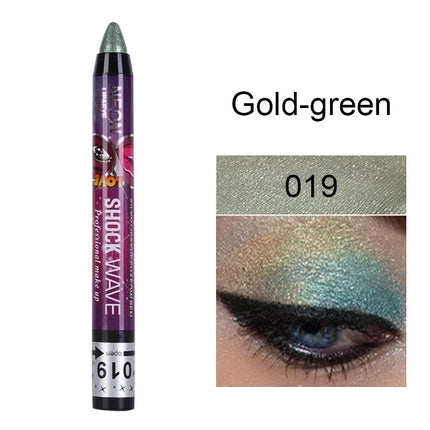 36 Color Eye Shadow Pen Waterproof 2 In 1 Not Smudge Eye Shadow Stick Lip Makeup Pen Glitter Shimmer Long-lasting Eye Shadow Pen