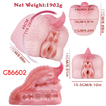 GEEBA Realistic Buttock Inverted Mold Silicone Fantasy Male Masturbator Medical-Grade Pocket Penis Stroker Onahole Adult Sex Toy