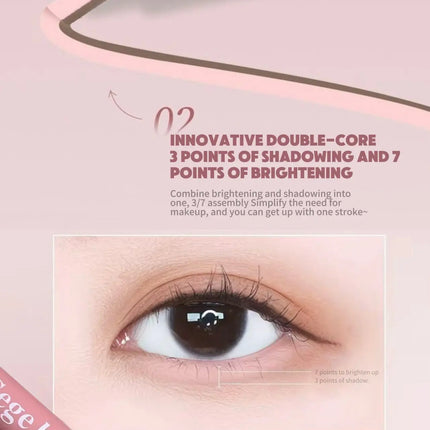 Dual-Tone Under-Eye Matte Highlighting Shadow Pencil Nude Beige Brown Brightening Cream Lying Silkworm Eyeliner Aegyo sal Pen