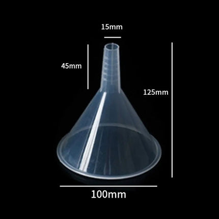 1/3Pcs Practical Clear Plastic Funnel Set Lab PP Funnels Filling Tool Filling Small Bottles Packing Tool Kitchen novel utensils