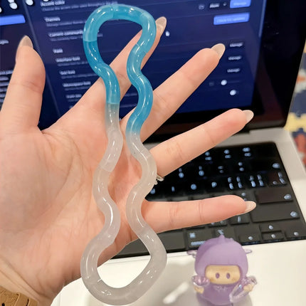 Gradient Silicone Bendable Snake Fidget Toy Stretchable Sensory Stress Relief Toys for Adults Decompression Anxiety Relief