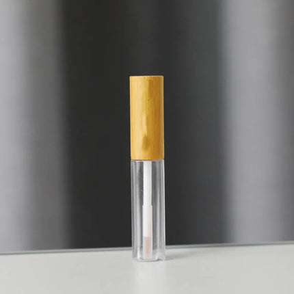 Natural Health Bamboo Lip Gloss Glaze Tube Eyelash Mascara Bottle High-grade Eyeliner Container DIY Nail Edge Oil Empty Tube