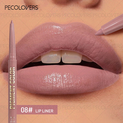 Matte Lip Liner Lipstick Pen, Waterproof Long-lasting Non-sticky, Natural Lip Makeup Look, for All Lip Types, Perfect Gifts