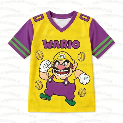 Summer Cute Men's Women's Short Sleeve T-shirt Yoshi Football Jersey Fashion T-shirt Cosplay Jersey Fan Gift Tops