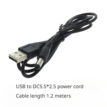 Hot Selling USB to DC5.5/2.0/2.5/3.5/4mm USB Power Cord DC5V Charging Cable Round Hole 1.2 Meters