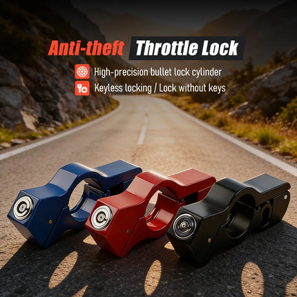 Motorcycle/bike Handlebar Lock Handlebar Brake Handle Solid Lock Imitating Steal Lock Pull Rod ATV Dirt Street Bikes Anti Theft