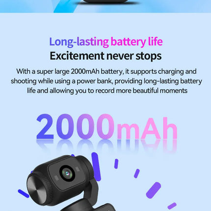 1080P handheld outdoor sports camera anti-shake waterproof vlogging camera for action sports
