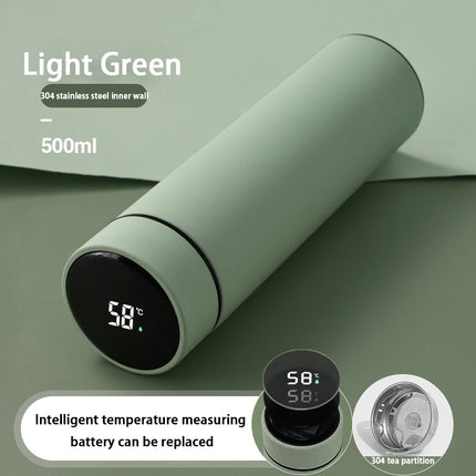 Smart Digital Water Bottle Keeps Cold And Heat Thermal Bottle Stainless Steel Thermos For Baby Children Kids Terms