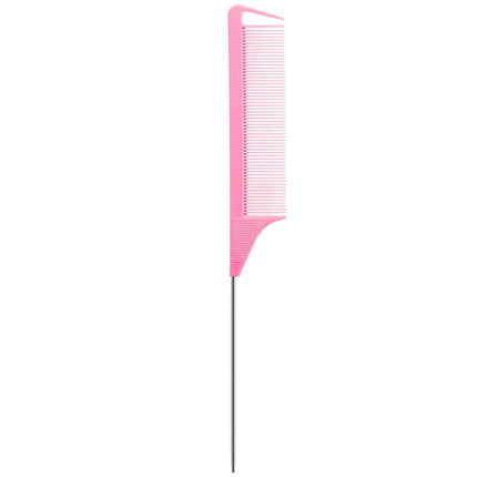 Stainless Steel Pointed Tail Hair Professional Hair Comb Hair Brush Salon Hair Styling Tool Hair Comb Special for Real Hair Wigs