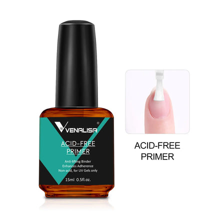 Venalisa 15ml Nail Prep Dehydrator Fast Air Dry Acid-Free Primer Bond Anti-off Prevention Long Lasting For Nail Gel Polish