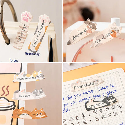 Gift Stationery DIY Leisure Cat Series Cute Paper Memo Pad Sticker Post Sticky Notes Notepad School Office Supplies Memo Pad