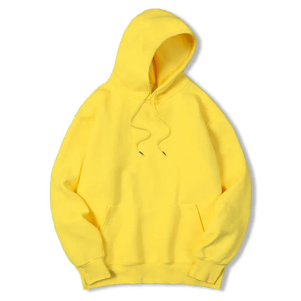 Men's solid-color hooded sweater a loose and breathable brand hooded fashion streetwear for men