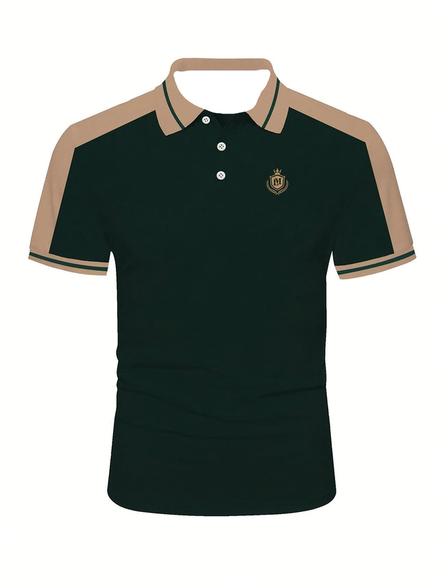 2026 Hot Men's Short Sleeved Polo Shirt 3D Digital Men's Fashion High-end Men's Simple Fashion Printed Summer Polo Shirt