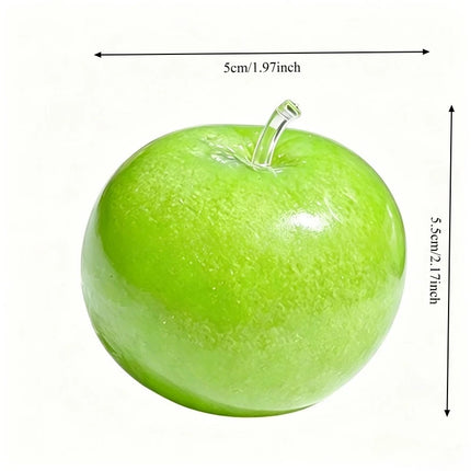 Green Apple Slushie Stress Ball Squishy Toy Crunchy Moldable Non-Bounce Sensory Fidget Toy Medium Grip Strength Training Gift
