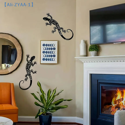 【ZYAA-1】1/2Pcs Iron Gecko Wall Decorations Suitable For Home Garden Courtyard Decor Door Frame Decoration