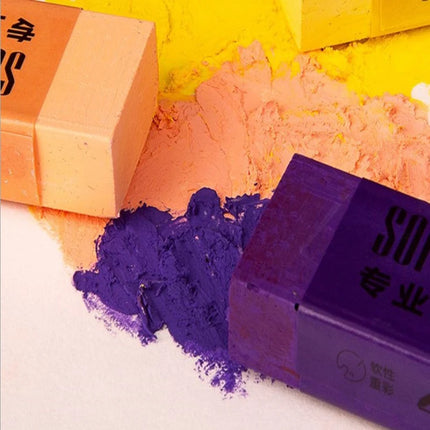 Kuelox Solid Oil Painting Pigment Mini 24/36/48Colors Exquisitely Artistic Water-Soluble Oily Pastels Crayon for Scratching